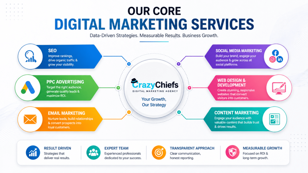 Digital marketing services in Faridabad including SEO, PPC, social media and website development