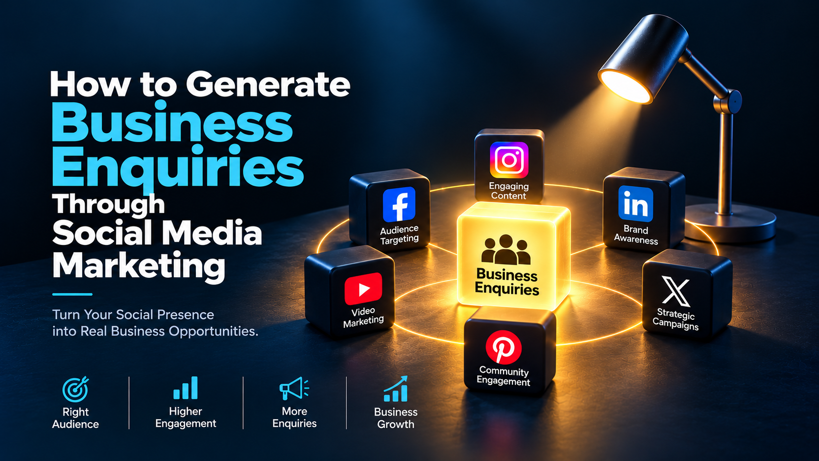 Digital marketing agency social media strategy to generate business enquiries