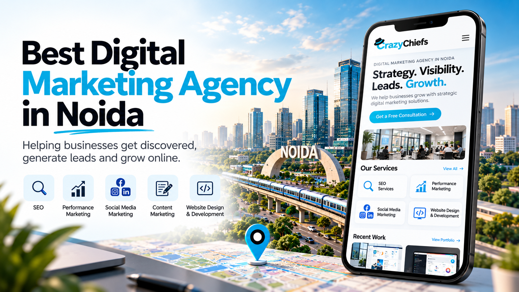 Best digital marketing agency in Noida – CrazyChiefs