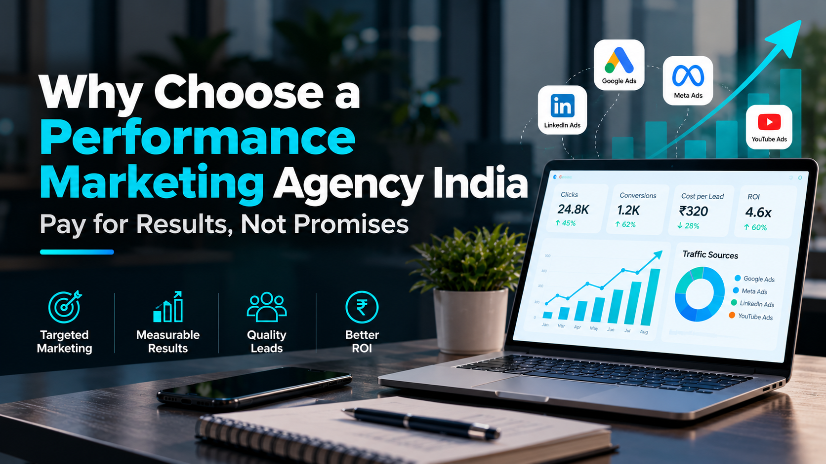 The performance marketing agency in India helping businesses generate quality leads and improve ROI through paid advertising campaigns.