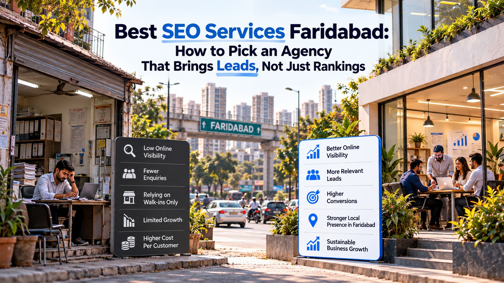 Best SEO services Faridabad helping businesses improve online visibility, attract relevant leads, and achieve sustainable growth